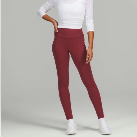 Lululemon Base Pace High-Rise Tight *Brushed Nulux Mulled Wine | Size: 6 - Picture 3 of 7